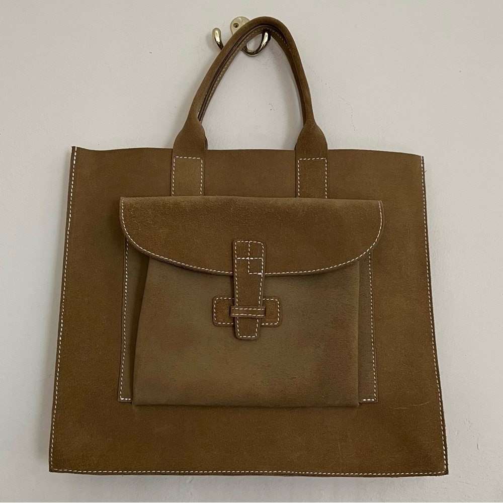 Agnes Baddoo Sac 2 raw hide suede leather bag